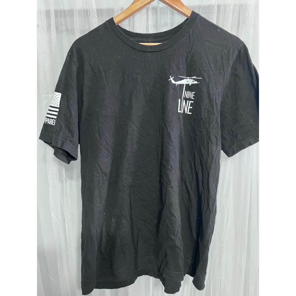Nine Line Apparel Mens Black Dont Tread On Me Gadsden Flag Graphic T-Shirt XL